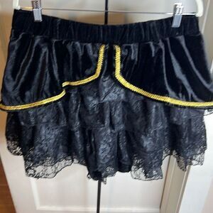 Dolls Kill Trickz N' Treatz The Fair Maiden Skirt Black Plus Size 3X New